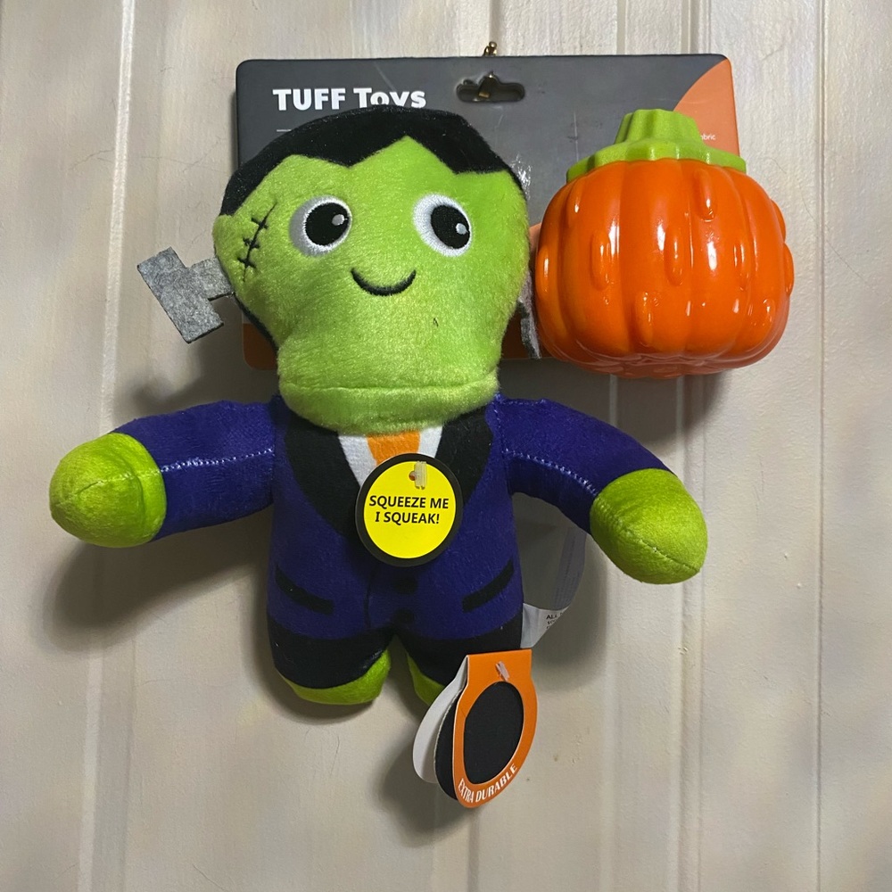 Jmle Tuff  Toys Designed Set of 2 To Last  Halloween 🎃 4”  Toy 9”with Squeaker .
